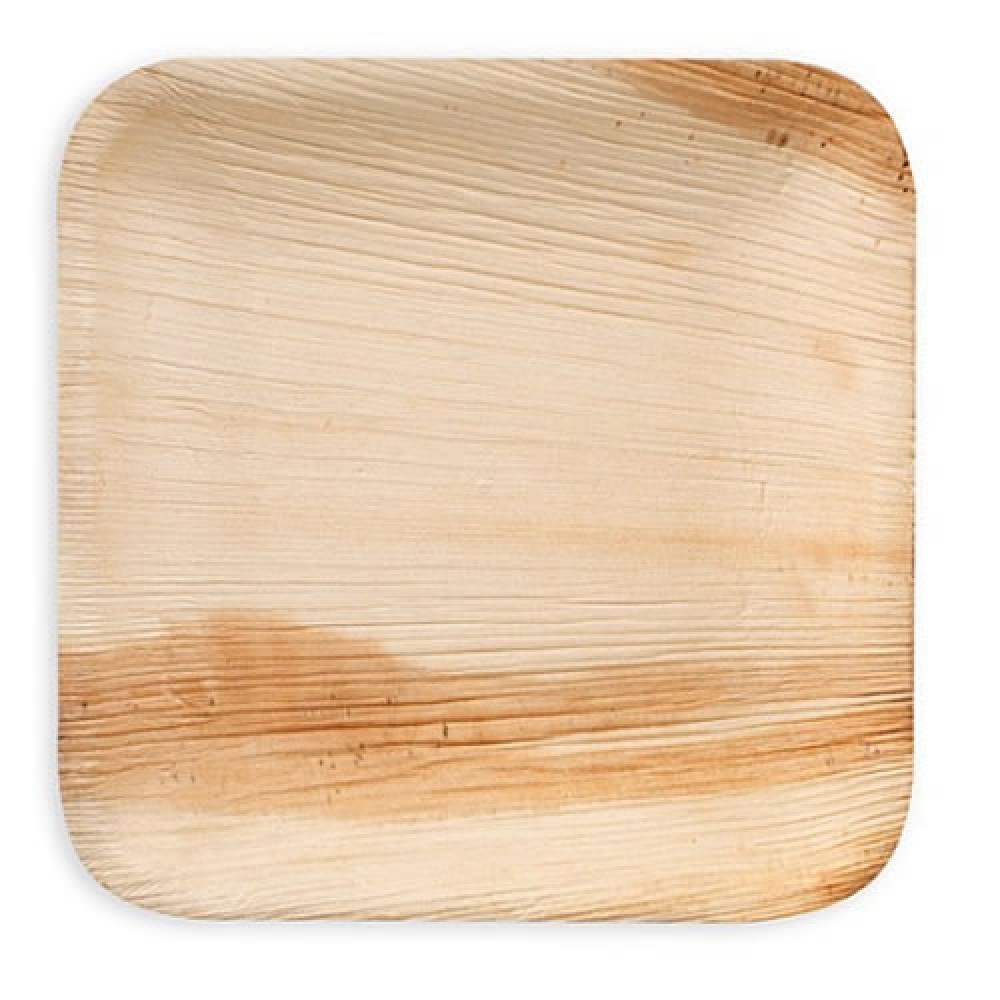 Eco-Friendly Palm Plates ( Square Shape) (20 Pieces) Eco-Friendly Palm Plates ( Square Shape) (20 Pieces)
